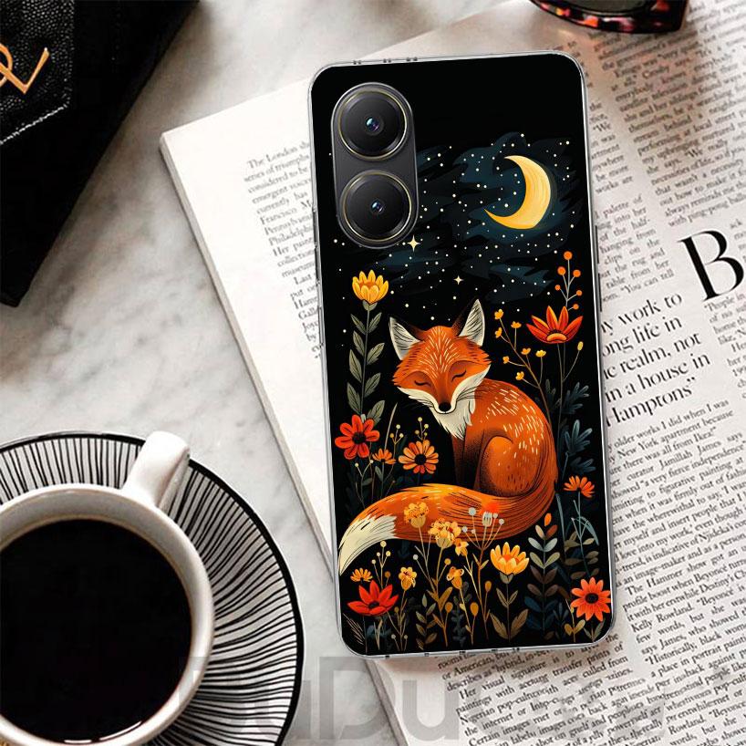 Animal Fox Cover For Xiaomi Poco X7 X6 X5 Pro X3 Nfc F7 Ultra Phone Case F6 F5 X4 F4 Gt F3 M6 M5S M4 M3 Print Shell Poco X7 X6 X