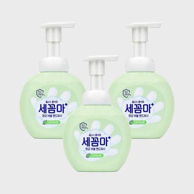 _On the Body Secomma Bubble Antibacterial Hand Wash 250ml Green Herb X 3
