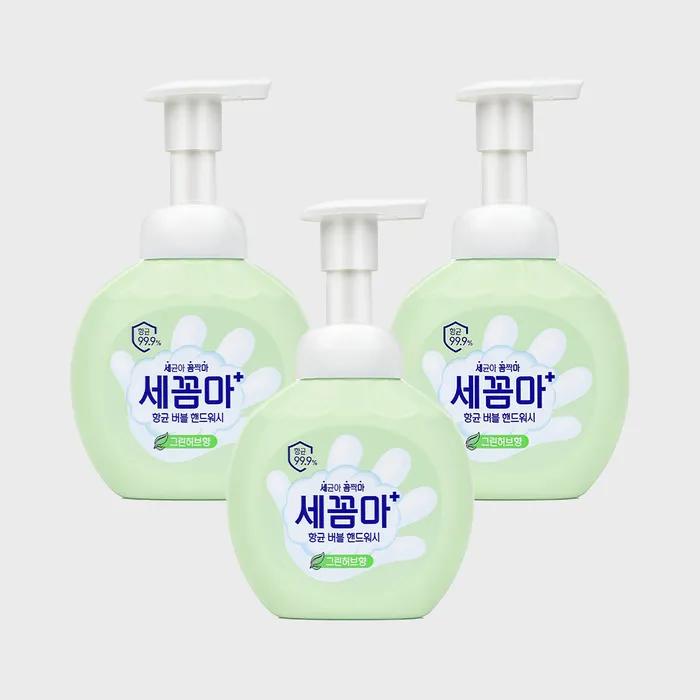 On the Body_On the Body Secomma Bubble Antibacterial Hand Wash 250ml Green Herb X 3