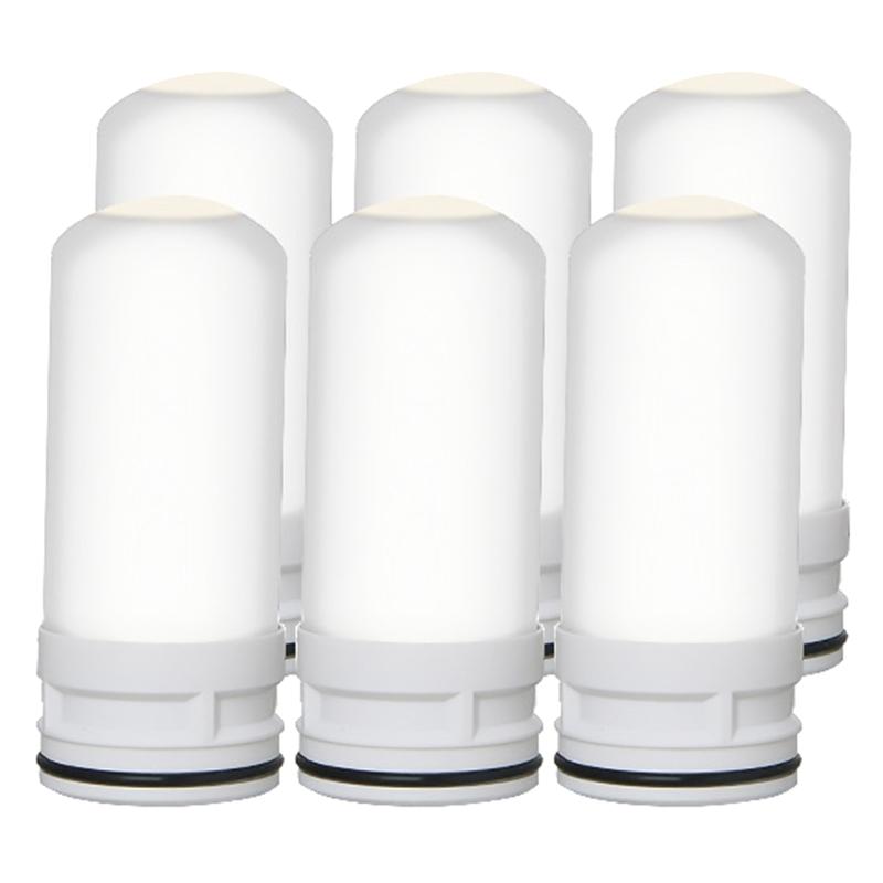 090D 4 PCS Faucet Water Filter Ceramic Replacement Cartridge Remove Practical Durable
