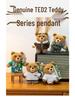 Ted2 Anzug Bär Plüschtier: Teddybär Schlüsselanhänger Anhänger, Stofftier Kuscheltier, Geburtstagsgeschenk