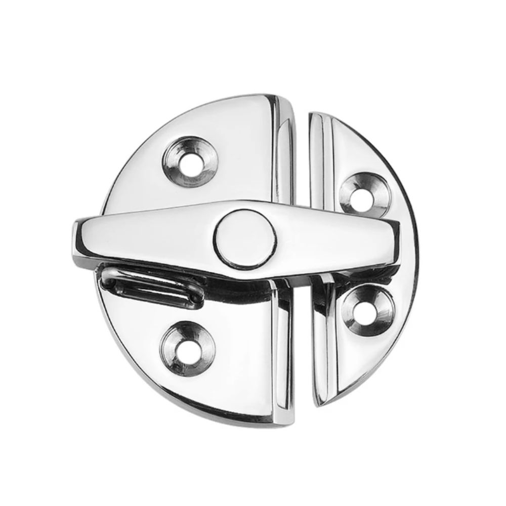 180 Degree Rotation Round Catch Lock Round Shape Marine Hardware Accessories  Marine Doors