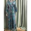 Abito Bohemian da Donna Estate Manica a Svaso Stampa Floreale Scollo a V Ampio Abiti da Donna Elegante Linea ad A Vita Alta Abito da Donna per Vacanze al Mare