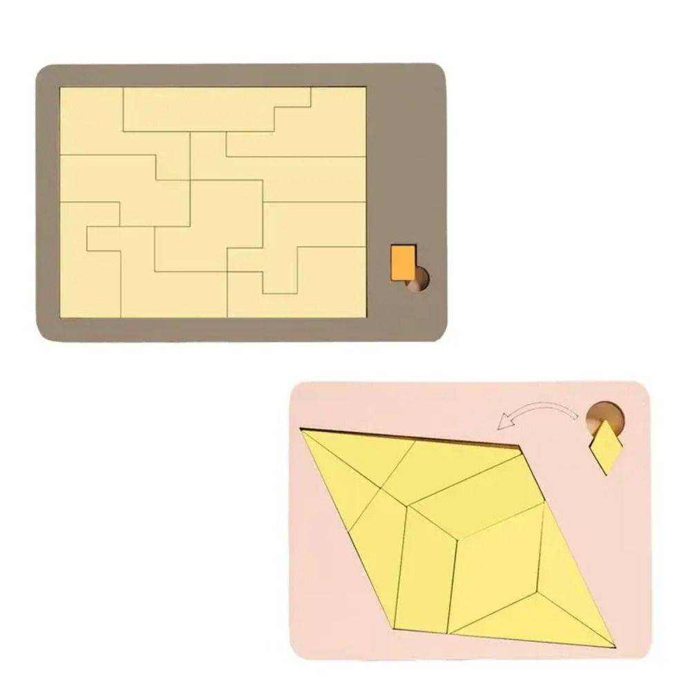 Geometric Shape Wooden Geometric Puzzles 3D Puzzles Puzzles Challenge Toy  Teaching Aid