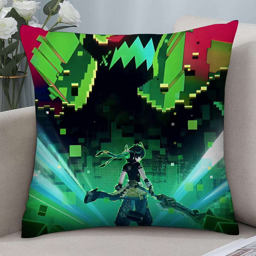 Genshin Impact Kinich Pillow Case 3D Print Polyester Fiber 40*40 Cm Home Sofa Throw Pillow Cover Decoration Festival Gift