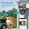 4G SIM Card 6K12MP 10x Zoom HD Surveillance Triple Screen Camera Smart Security Protection PTZ IP Motion Detection CCTV