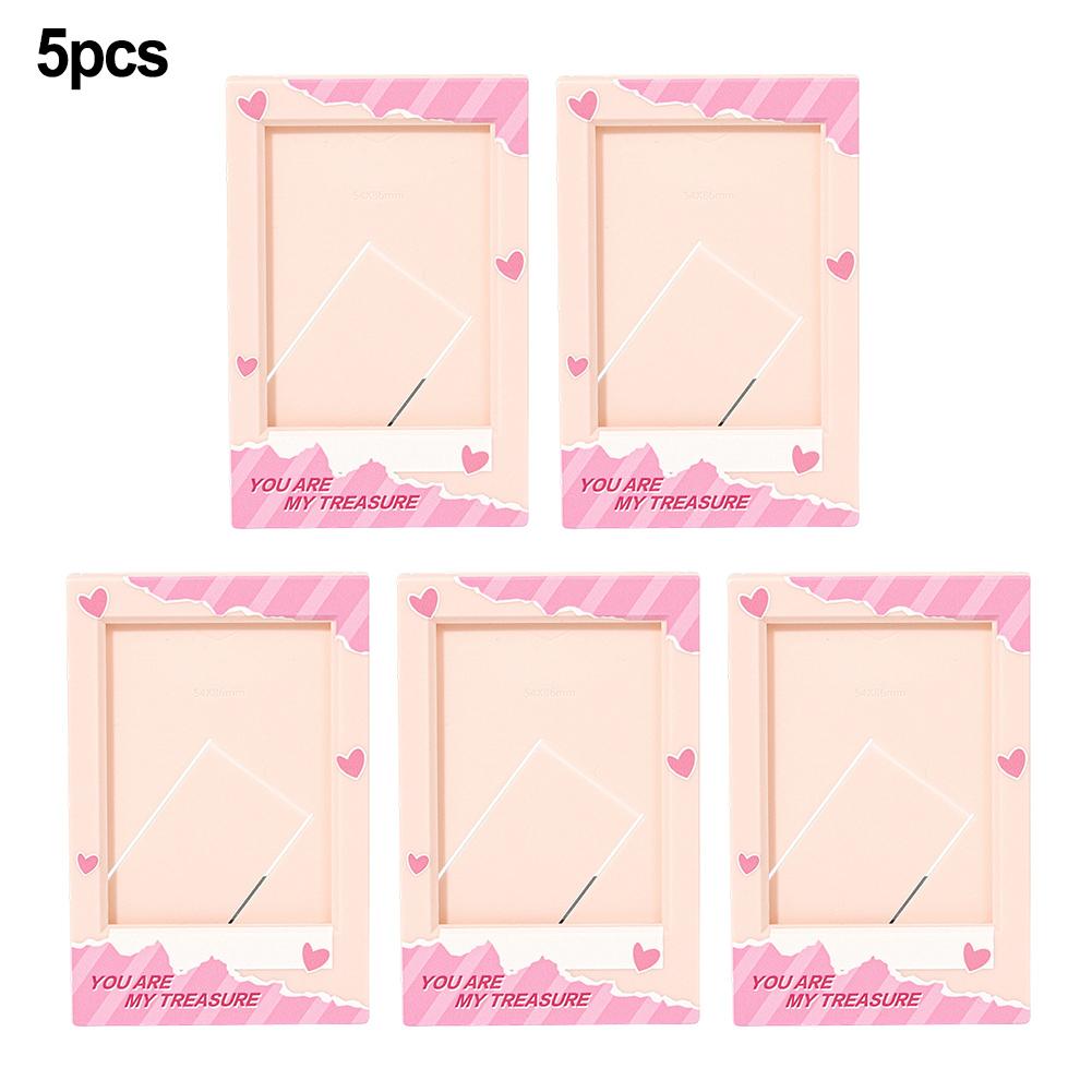 5pcs Vertical Photo Frame For 3-Inch Photos Reusable Resin Design With Vibrant Colors, Portrait Or Landscape Display