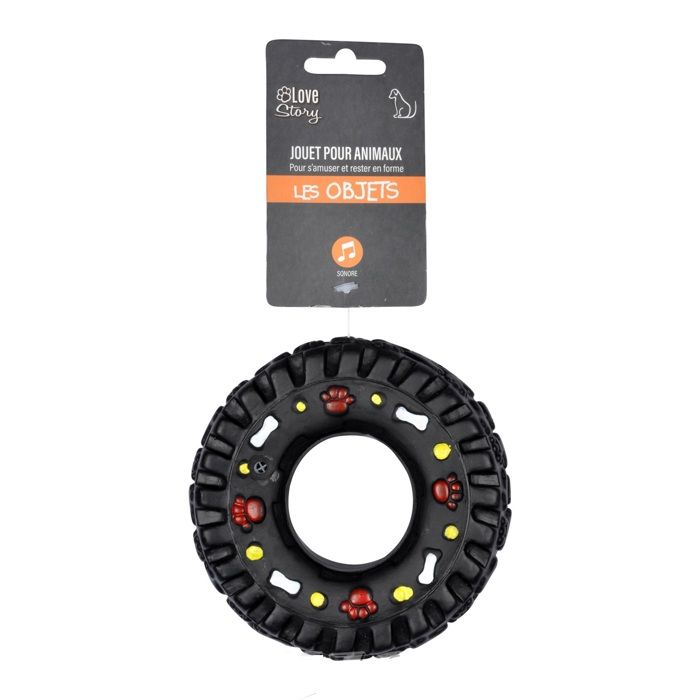 Jouet pour Chien Anneau Pneu en Caoutchouc