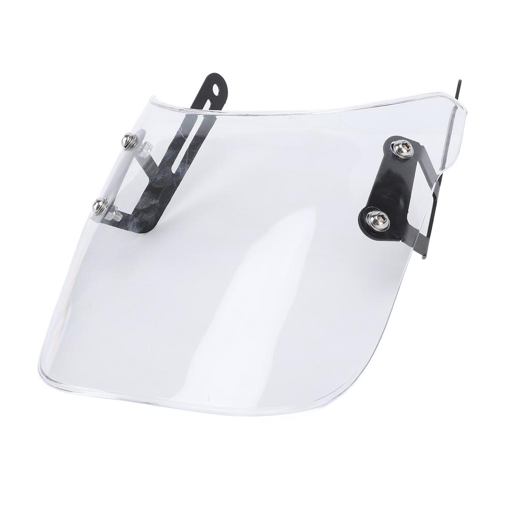 Motorcycle Front Windshield Unbreakable PMMA Panel Front Wind Deflector with Mount Bracket for