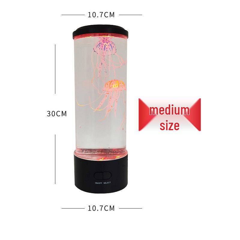 USB Luminous Jellyfish Night Light: Seven-Color LED Remote Control Atmosphere Lamp for Home Décor