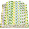 Paper Straws - Striped Straws In 16 Colors,   Friendly - Non-Soggy Paper Straws