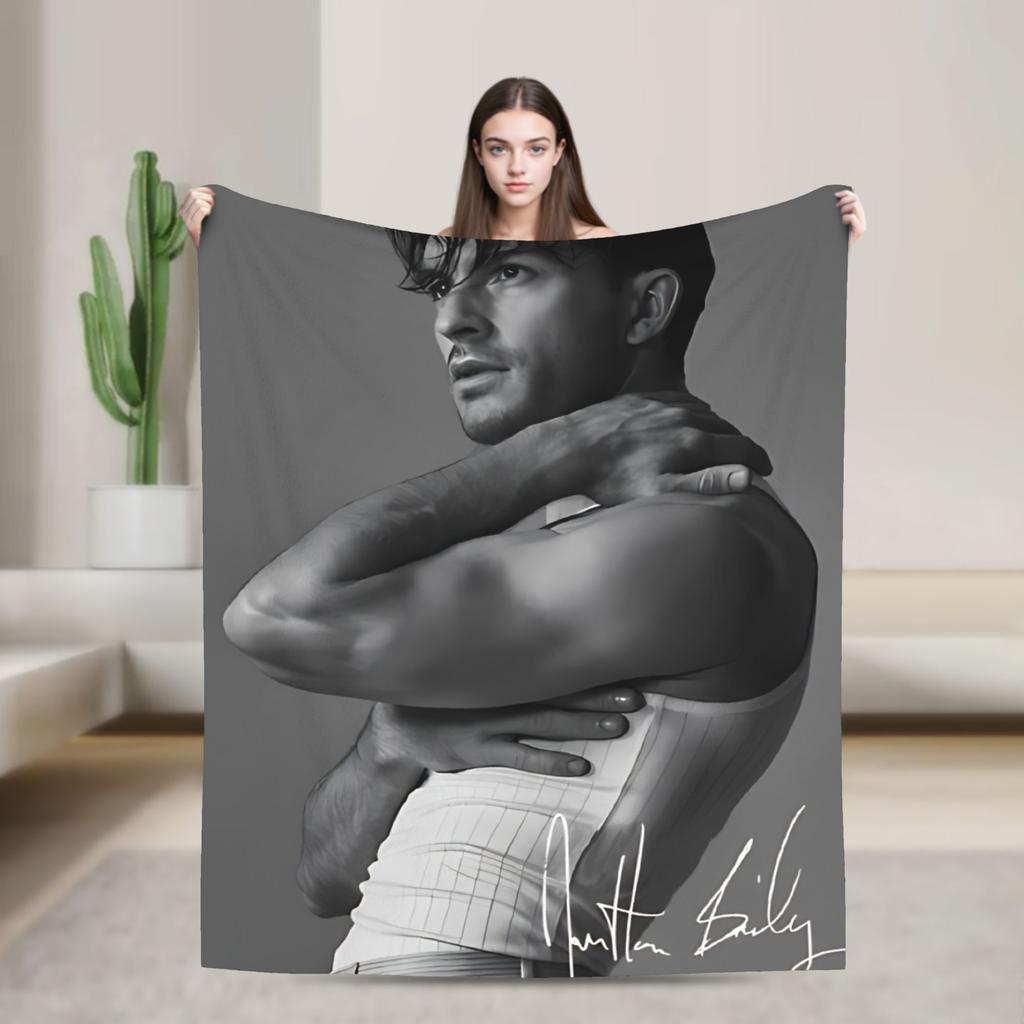 Jonathan Bailey Blanket  Travel Flannel Throw Blanket For Couch Bed Super Soft Design Quality Bedspread Gift Idea