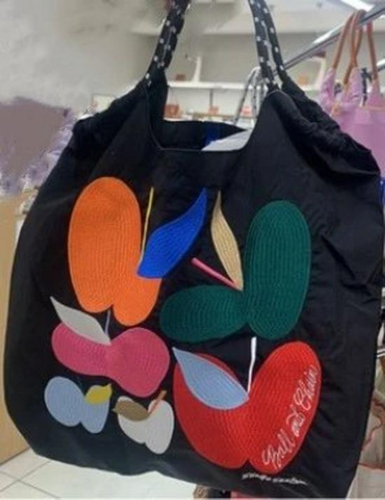 Chinesische Marke Bestickter Schwarzer Oxford-Stoff Shopper - Großes Fassungsvermögen, Vielseitige Nylon-Handtasche