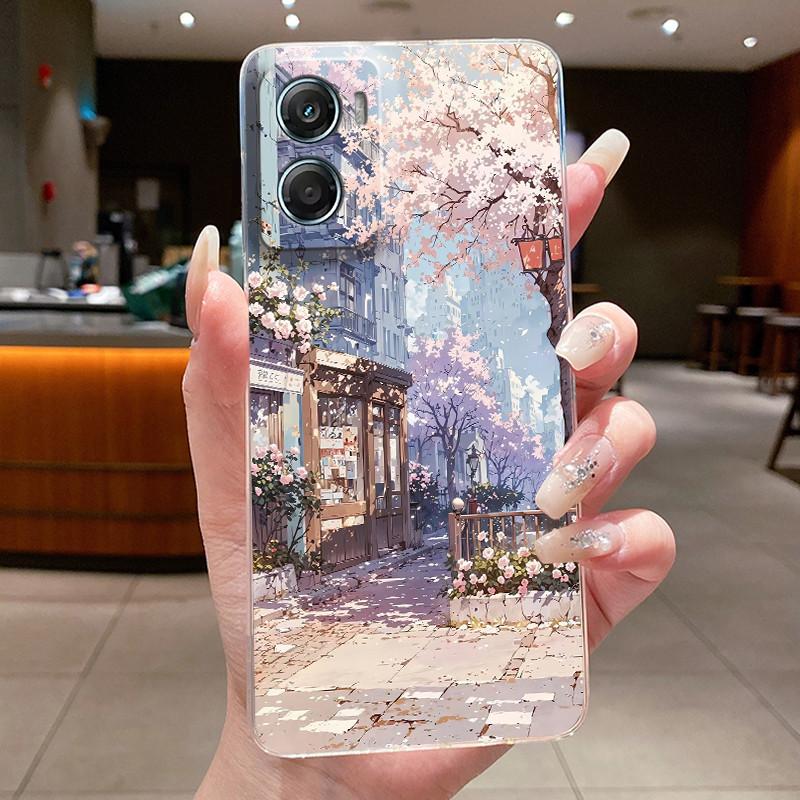 Case For Motorola Moto G06 4G/G06 Power Soft Silicone TPU Clear Shell Cool Lucky Painted Casing Dragon King Anti-scratch Cover