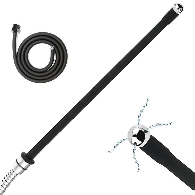 25-200Cm Super Long Douche Silicone Enema Syringe Shower Cleaning Head Nozzle