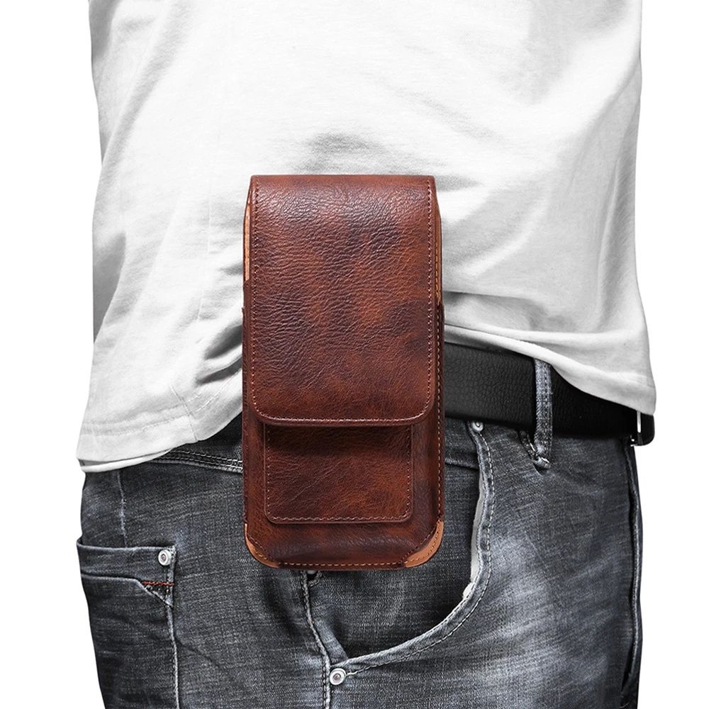 Business-Stil Handytasche Handytaschen-Gürteltasche Handy-Geldbörsenhülle Handytasche Herren-Hüfttasche