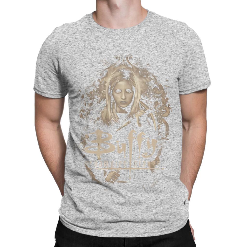Vintage The Buffy Vampire Slayer Novelty 100 Cotton Tshirt Buffy The Vampire Slayer Band Tees Tops For Unisex
