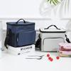 Portable Insulated Lunch Bag, Oxford Cloth Single Shoulder Handheld Cooler for Picnic