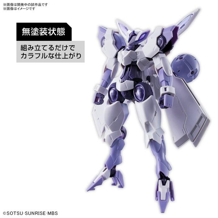 HG Mobile Suit Gundam: The Witch from Mercury Begilbeu 1/144 Scale Model Kit (White/Purple)