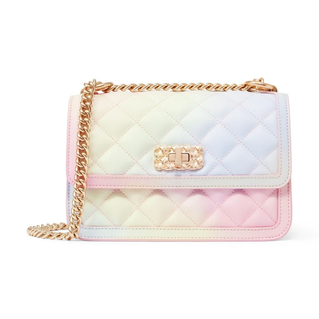 New CHARLES&KEITH PU Shoulder Bag, Crossbody Bag Medium Size Women's Multicolor CK2-80151108-NEW