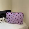 Simple Cherry Print Tablet Liner Bag Notebook Wear-resistant Computer Protective Cover Storage Bag Clutch Bag