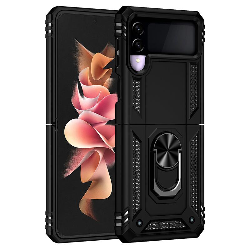 Suitable for Samsung Z Flip5 Sergeant Ring Anti Fall Protector Fold4 Folding Bracket Mobile Case