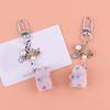 Adorable Felt Groundhog Keychain Animal Pendant Keyring Ornament Lightweight and Stylish Accessory for Bags Or Cars