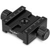 Haoge 50mm Subtend Double Dual Quick Release Clamp for Arca Swiss RRS Benro Rail Plate Nodal Slide CP-50BII