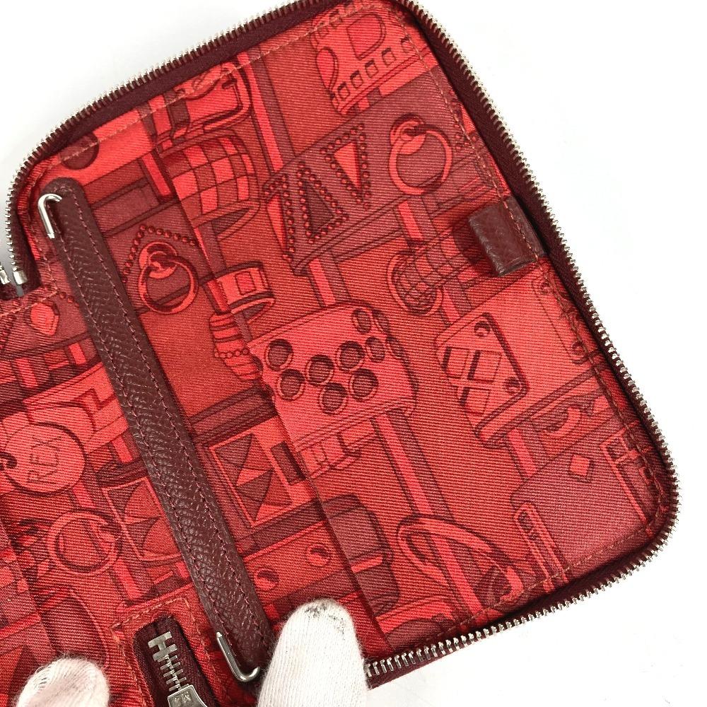 HERMES Azap Agenda Silk-In System Planner Stationery Zip Around Notebook cover