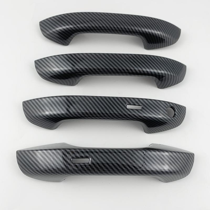 Glänzendes Schwarzes Auto Zubehör Carbon Türgriff Abdeckungen Zierleisten Paste Stil Für Volkswagen VW Golf 8 Mk8     2024