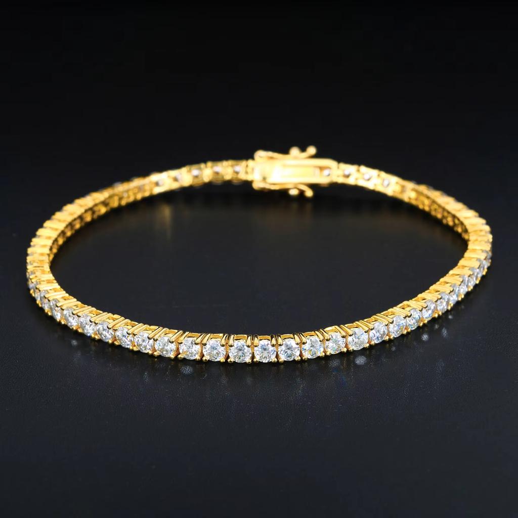 Dropshipping Pass Diamond Tester D Color VVS1 Moissanite Tennis Bracelet 925 Sterling Silver Jewelry Moissanite Fashion Bracelet