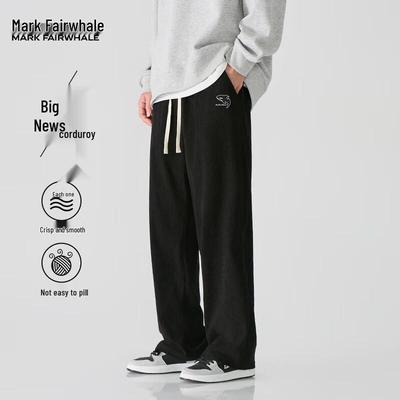 Herren Cord Straight-Leg Lässige Hose Schwer