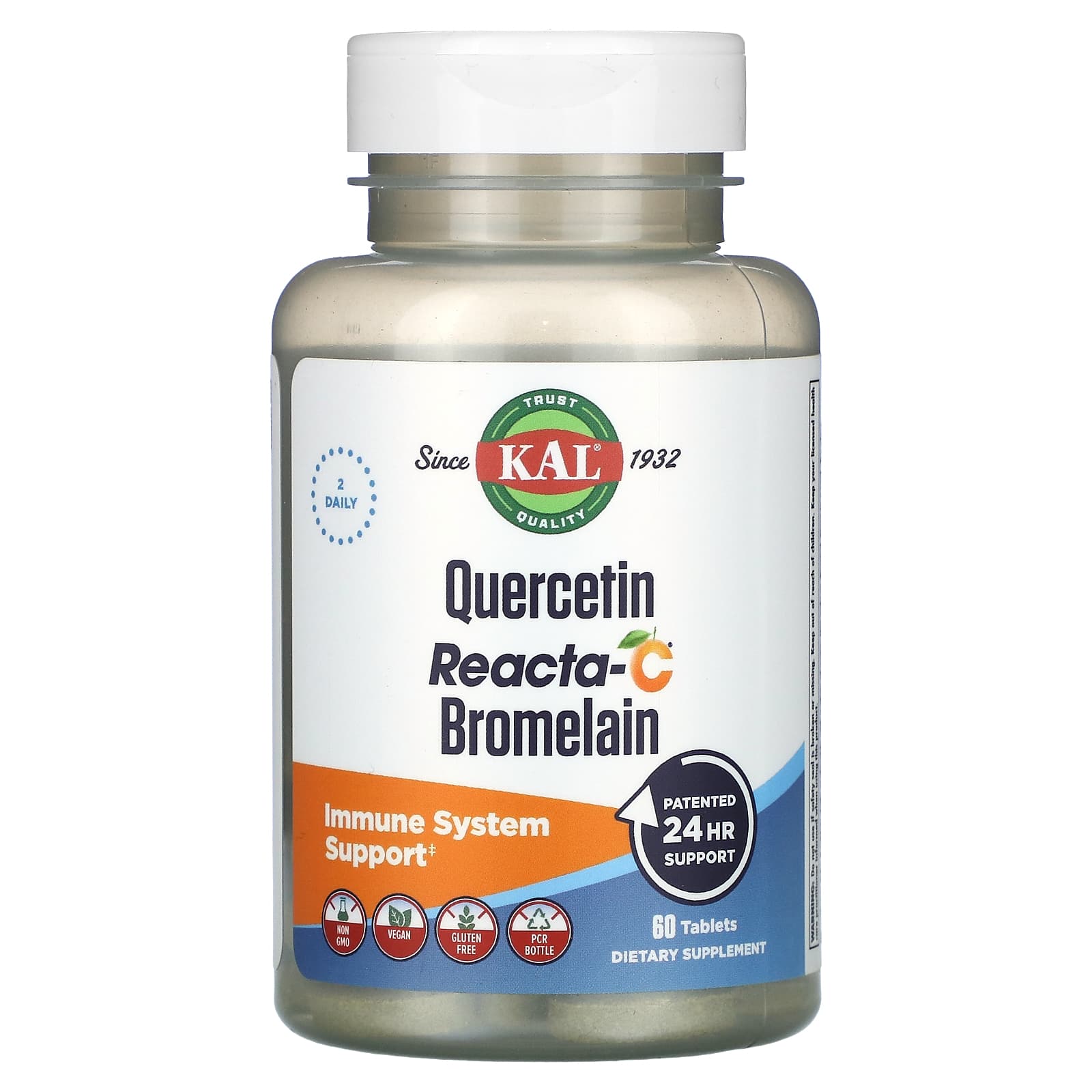 

Quercetin Reacta-C Bromelain, 60 Tablets