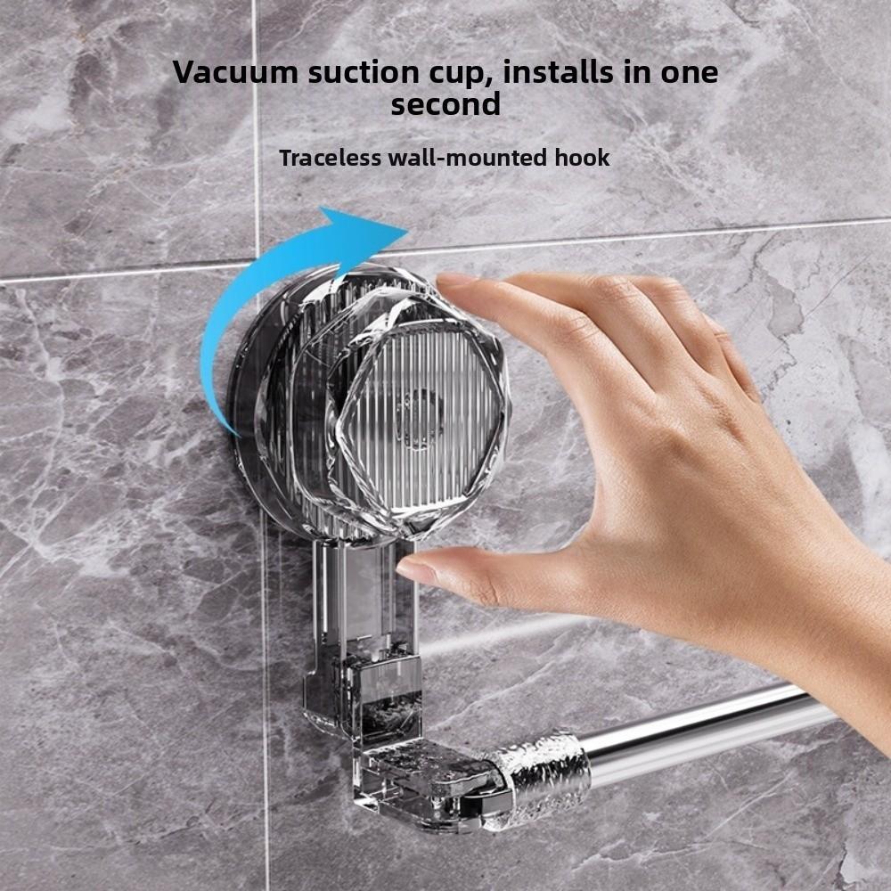 Nastavitelný držák na ručníky s přísavkami, nástěnný věšák na ručníky, koupelnový držák na ručníky, koupelna, domov