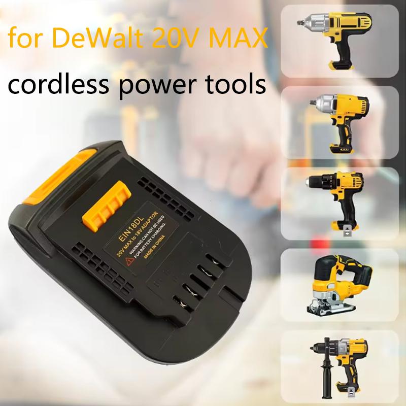 For Einhell To for Dewalt Adapter for Einhell 18V Li-ion Battery Converter To for Dewalt 20v Battery Cordless Power Tools Drill