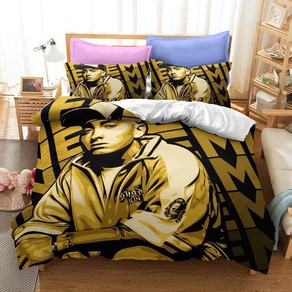 Bedding Kit, Male Star Series Size Three-Piece Quilt Cover