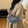 Vintage Hobo Bag Women's Embroidered Denim Shoulder Crossbody Bag