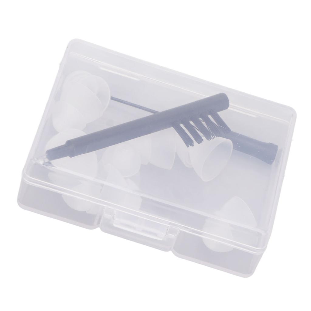 Silikon Hörverstärker Dome Ohrstöpsel Set Professioneller Hörverstärker Reinigungsbürste Belüftung