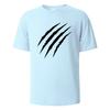 Claw Marks Simplicity Graphic T-Shirts Summer Breathable Comfortable Pure Cotton Tops For UnisexO-neck Oversize Clothing