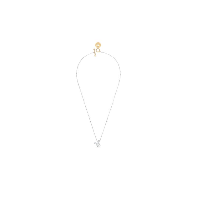Swarovski Zodiac II Constellation Taurus Alloy Crystal Necklace Women's Silver 5556905