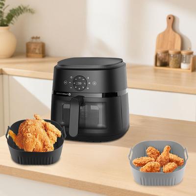 2Pcs Silicone Liners Square Air Fryer Liners Reusable Air Fryer Liners Silicone Oven Liner Baking Tray for NA229 220