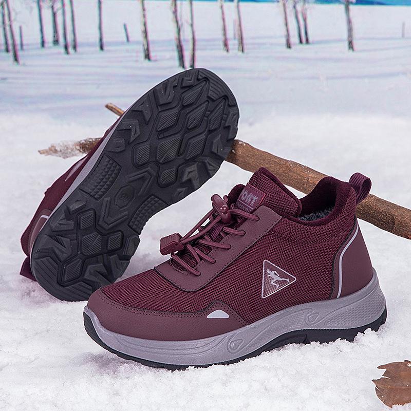 New outdoor wear-resistant couple hiking shoes fashionable warm hiking shoes waterproof sports shoes