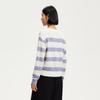 VEROMODA Women's Striped Lurex Knit Sweater