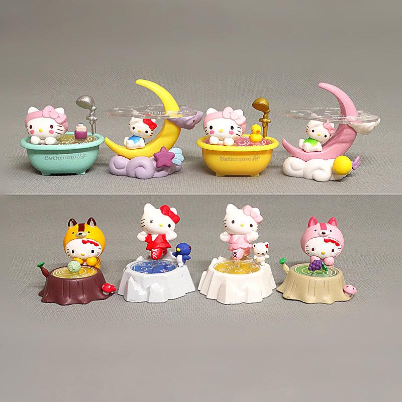 

8Pcs Animation High Quality Premium Grade Figure Moon Kittyy Cat Cake Bouquet Scene Figures Accessories Decorations Present