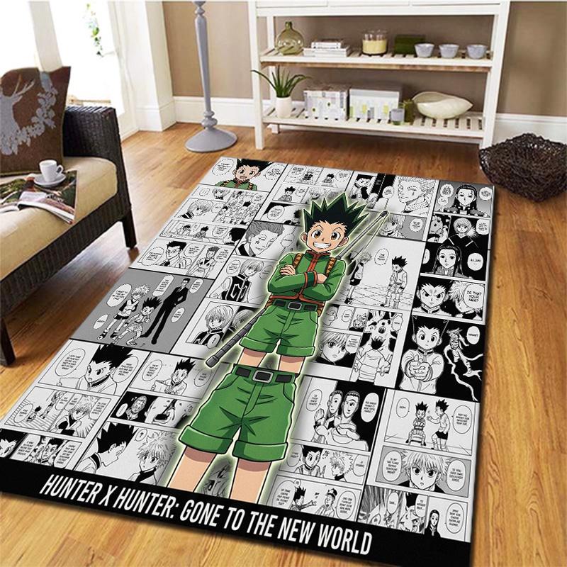 Hunter X Hunter Teppich Teppich für Wohnzimmer Schlafzimmer Zuhause Sofa Dekoration Kinder Spielen Rutschfeste Bodenmatte