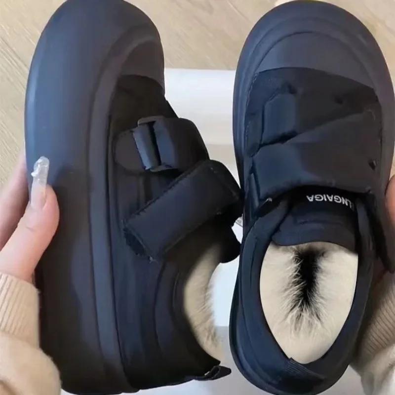 Mode Winter Damen Plateau Sneaker Mode Koreanische Version Brotschuh Plüsch Warme Baumwollschuhe Designerschuhe für Damen Zapatos Mujer