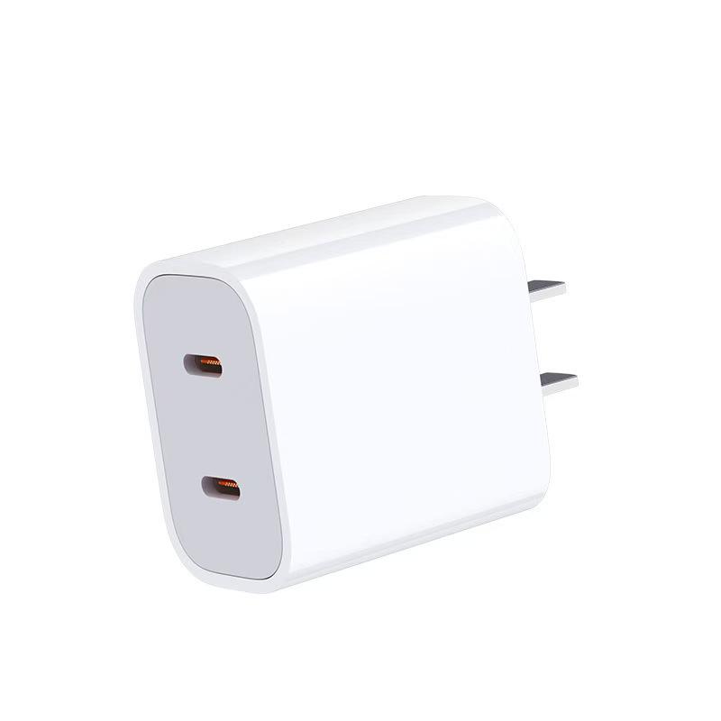 PD40W Dual USB-C Fast Charger for Apple Devices - US/EU Standard, Dual Port