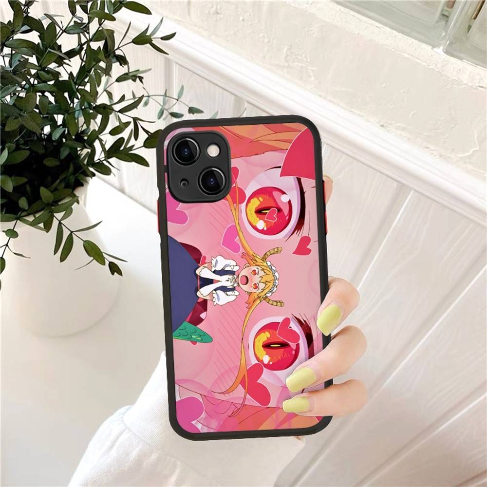 Miss Kobayashi's Dragon Maid Phone Case for iPhone 14 11 12 13 Mini Pro Max 8 7 Plus X XR XS MAX Translucent Matte Cover