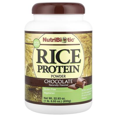 Rice Protein Powder, Chocolate Flavor, 1 Lb 6.93 Oz (650 G)
