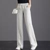 Pure Cotton High-Waisted Wide-Leg Pants for Women, Loose Drapey Fit, Perfect for Spring/Summer 2026.